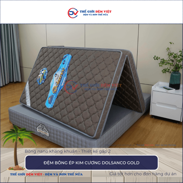 Đệm bông ép Kim Cương Dolsanco Gold